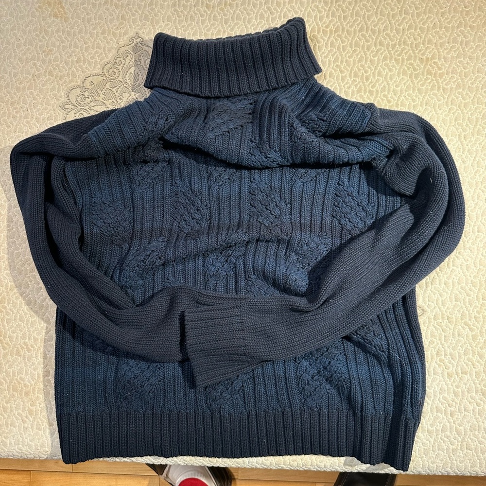 Calvin Klein Dark Blue Turtleneck Sweater